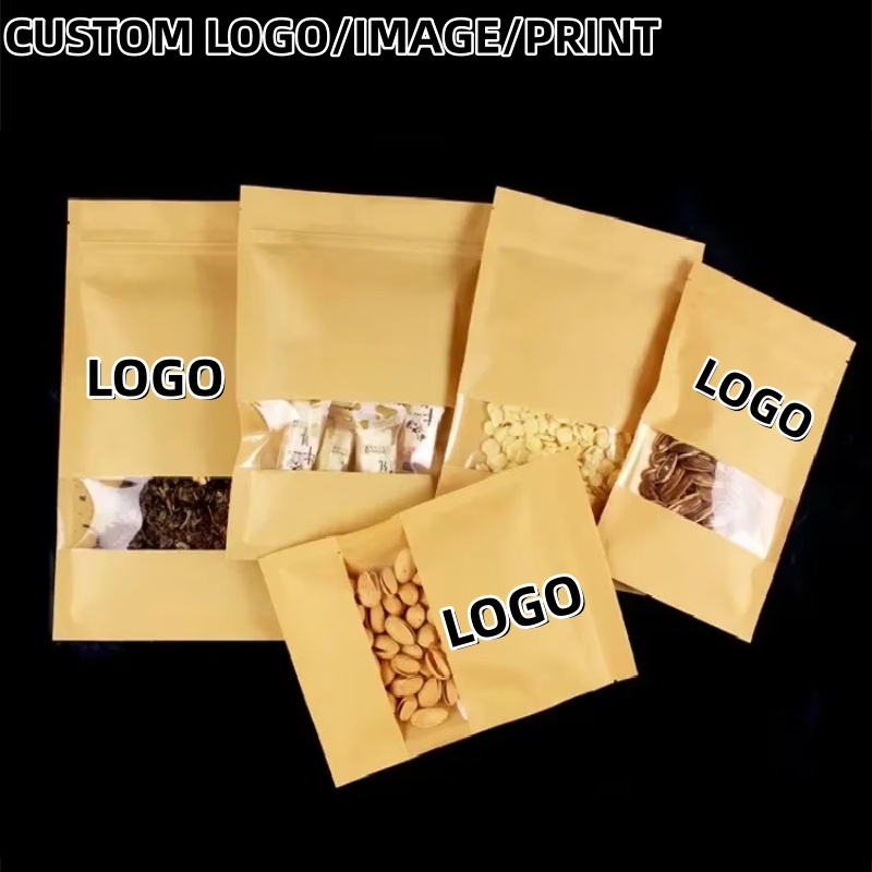 Logo Food Snack - Sacchetti con chiusura a zip in