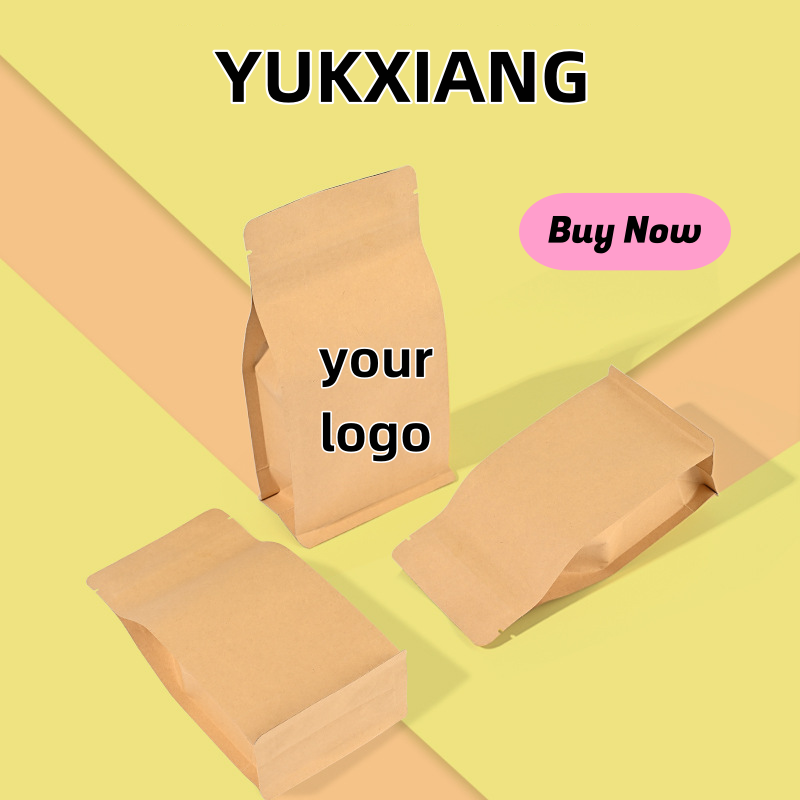 Logo Food Snack - Logo personalizzato Carta Kraft Foglio di