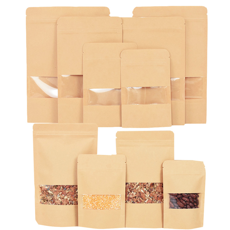 Food Z - 20/50pcs Sacchetti di carta Kraft con