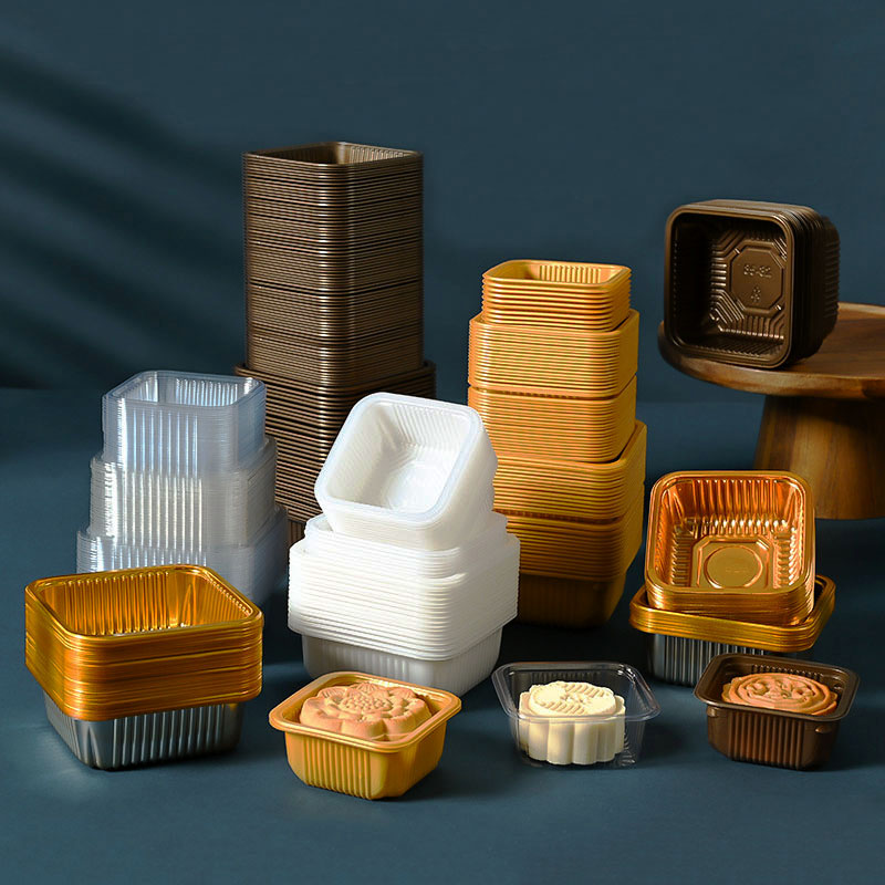 Food Like Snacks - 100 pz Mooncake vassoio di plastica