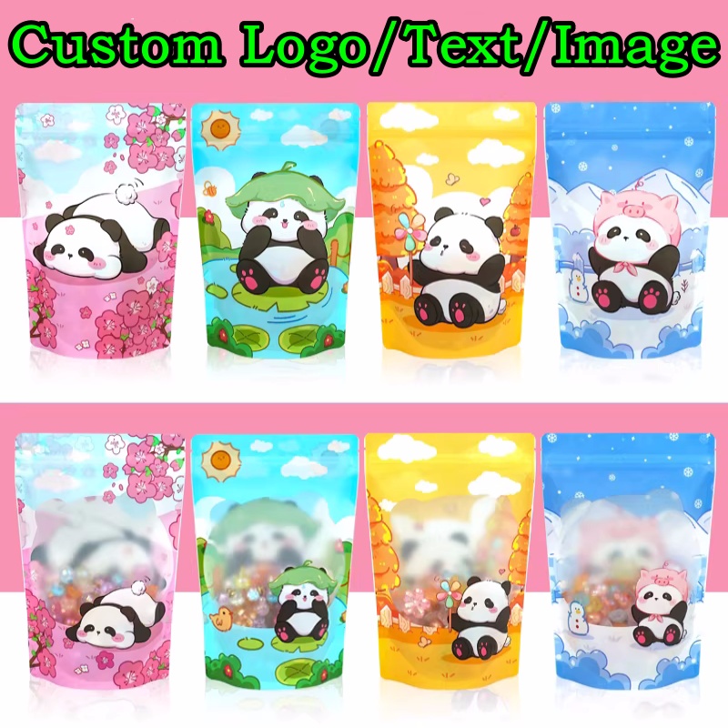 Logo Food Snack - 100 Sacchetti in Alluminio con Zip