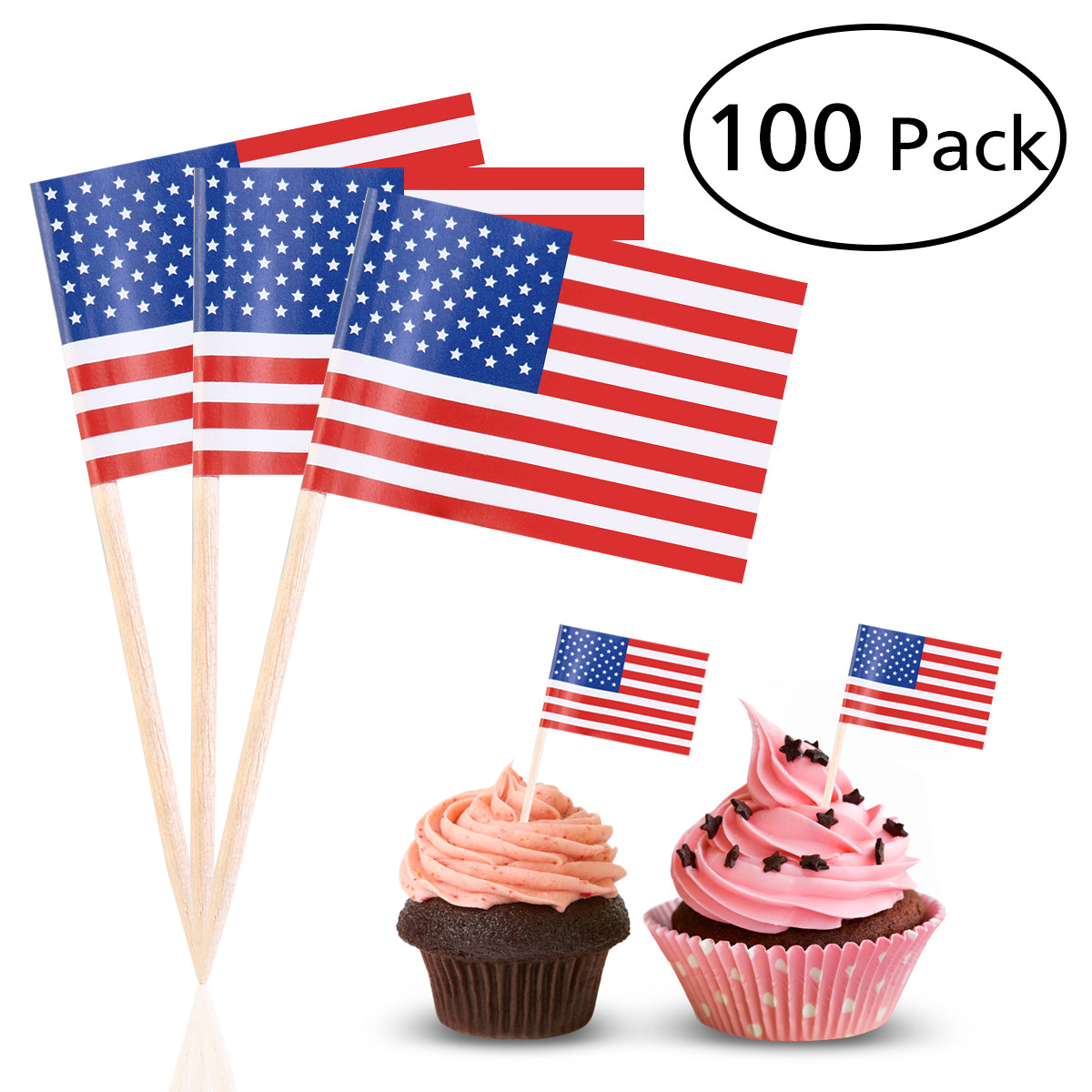 100 Pezzi di Stuzzicadenti con - Food Snacks For Party recensione e prezzo