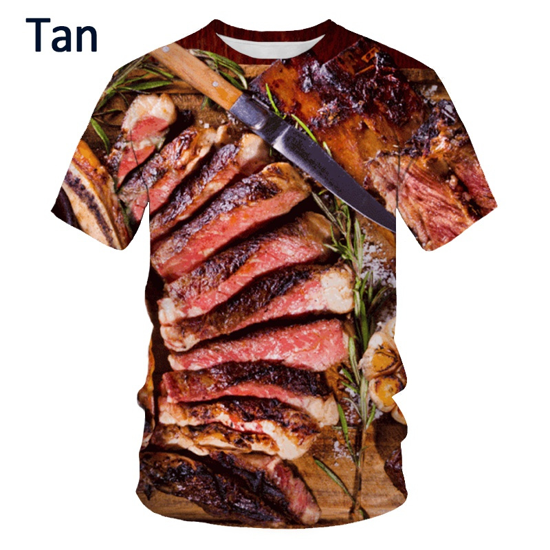 T-shirt grafica con stampa 3D  - Food Snacks Chips recensione e prezzo